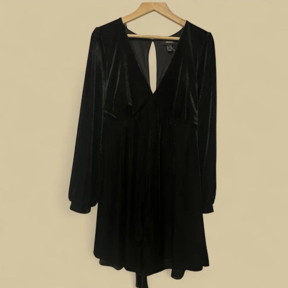 velvet black dress